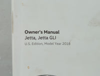2018 Volkswagen Jetta Owners Manual Book Guide OEM Used Auto Parts - Oemusedautoparts1.com