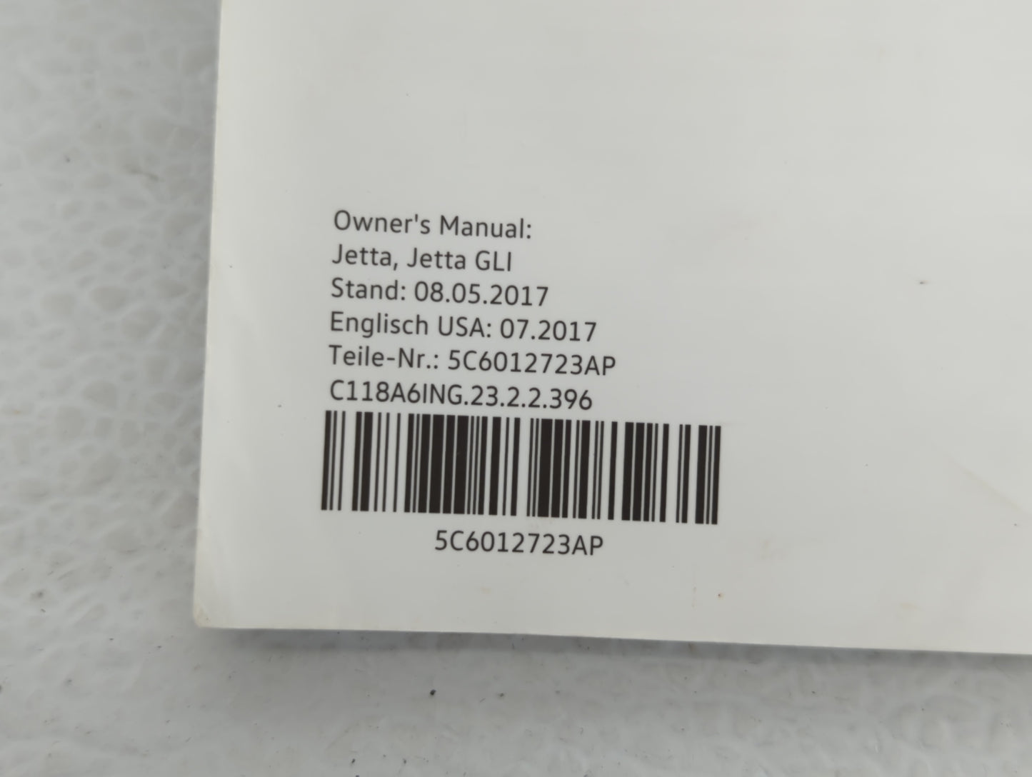 2018 Volkswagen Jetta Owners Manual Book Guide OEM Used Auto Parts - Oemusedautoparts1.com