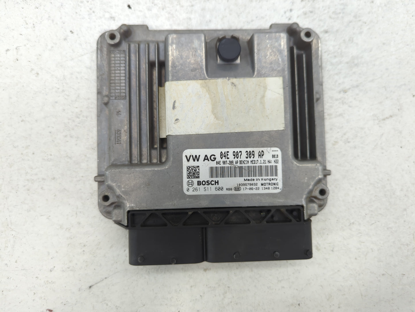 2018 Volkswagen Jetta PCM Engine Control Computer ECU ECM PCU OEM P/N:04E 907 309 AP Fits OEM Used Auto Parts - Oemusedautop