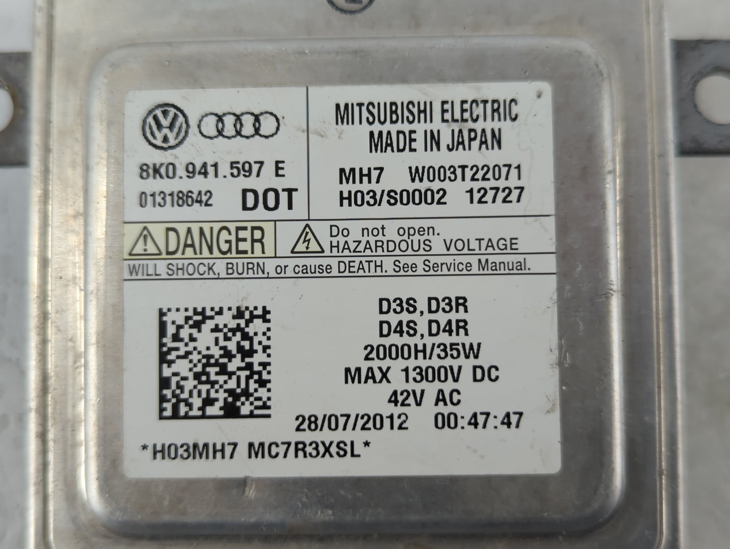 2018-2018 Volkswagen Jetta Headlight Ballast Head Light - Oemusedautoparts1.com