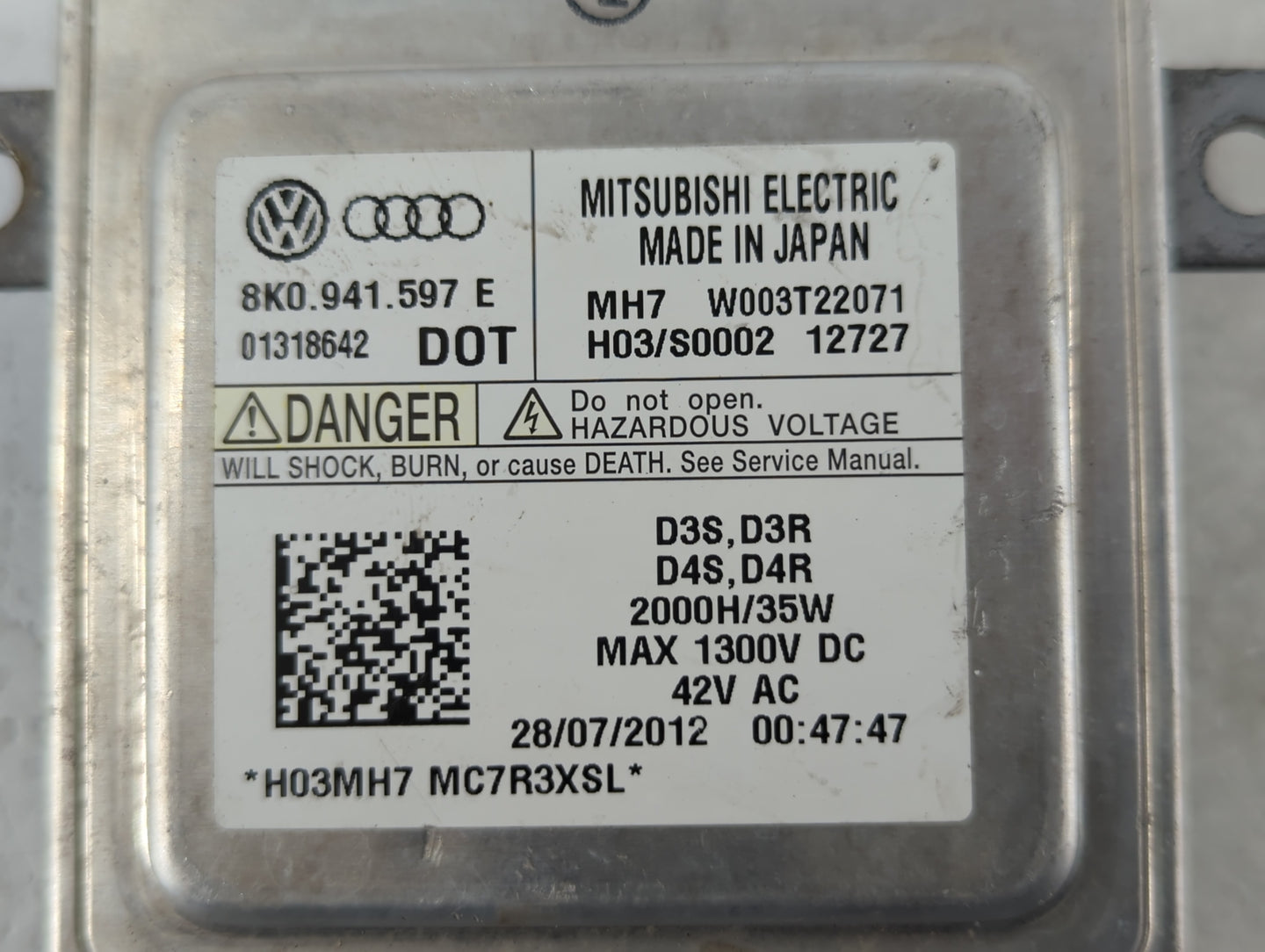 2018-2018 Volkswagen Jetta Headlight Ballast Head Light - Oemusedautoparts1.com