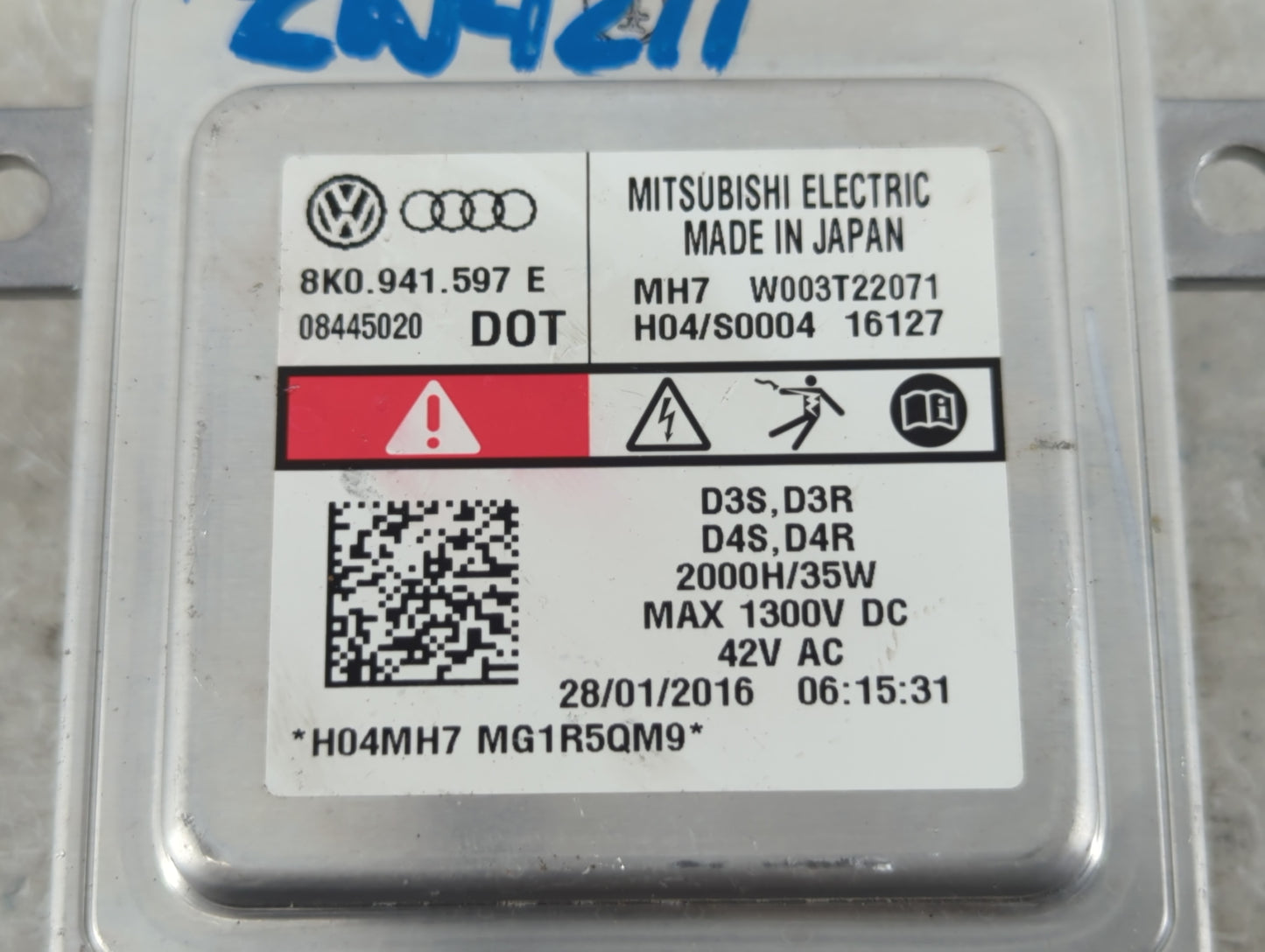 2018-2018 Volkswagen Jetta Headlight Ballast Head Light - Oemusedautoparts1.com