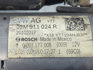 2015-2019 Volkswagen Jetta Car Starter Motor Solenoid OEM P/N:05012016 02M 911 024 R Fits Fits 2015 2016 2017 2018 2019 OEM Used Auto Parts