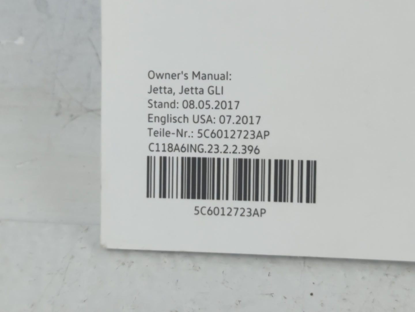 2018 Volkswagen Jetta Owners Manual Book Guide OEM Used Auto Parts - Oemusedautoparts1.com