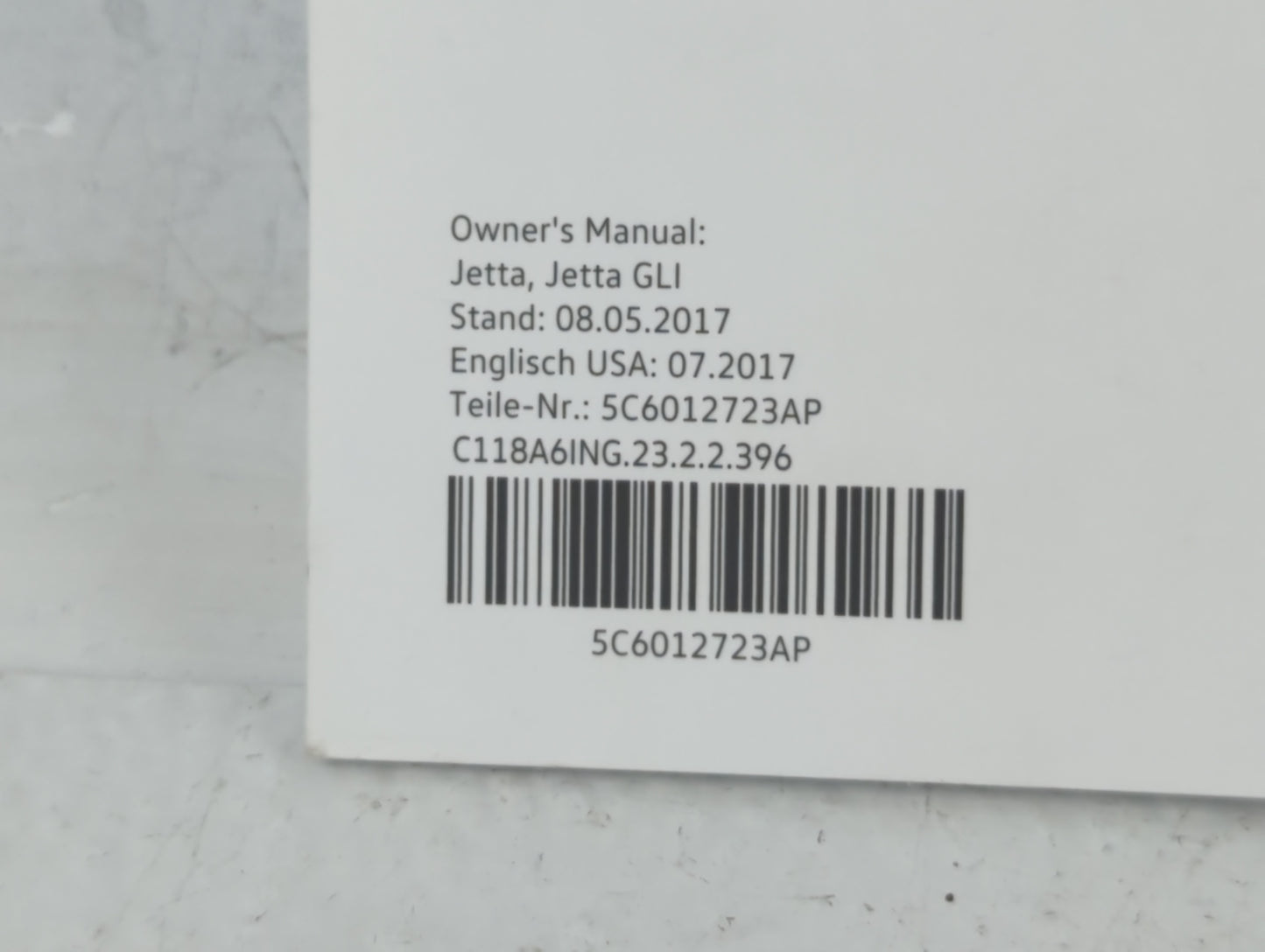 2018 Volkswagen Jetta Owners Manual Book Guide OEM Used Auto Parts - Oemusedautoparts1.com