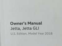 2018 Volkswagen Jetta Owners Manual Book Guide OEM Used Auto Parts - Oemusedautoparts1.com