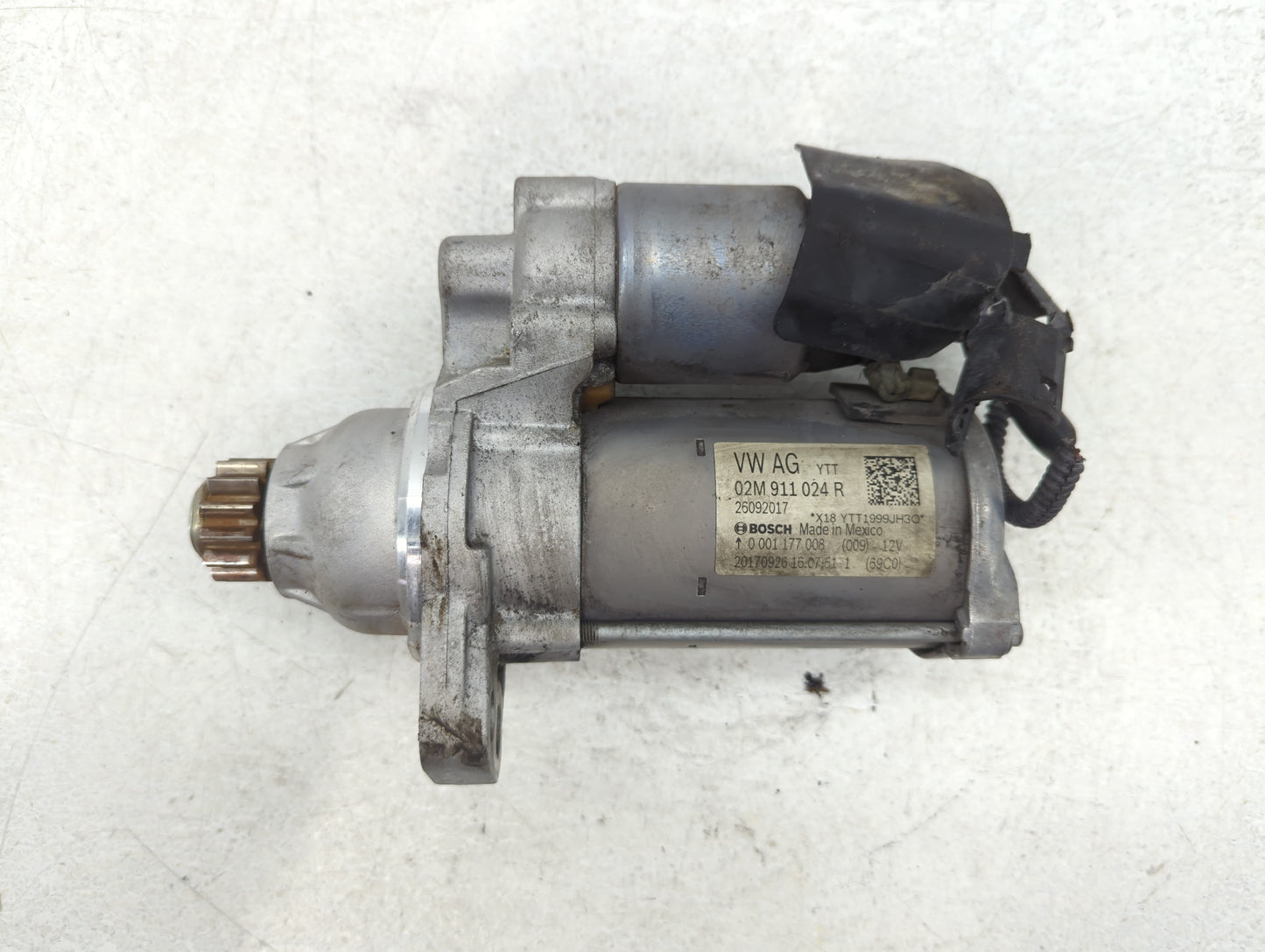 2014 Volkswagen Jetta Car Starter Motor Solenoid OEM P/N:0 001 177 008 02M 911 024 R Fits OEM Used Auto Parts - Oemusedautop