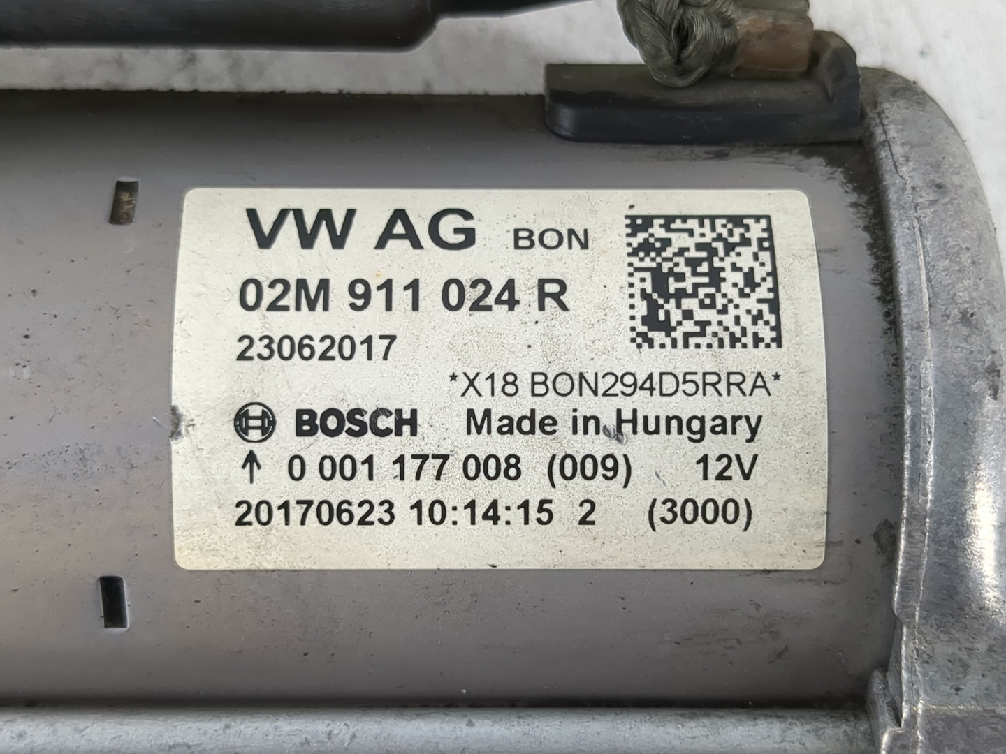 2014-2020 Volkswagen Passat Car Starter Motor Solenoid OEM P/N:02M 911 024 R Fits OEM Used Auto Parts - Oemusedautoparts1.co