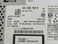 2018 Volkswagen Passat Radio AM FM Cd Player Receiver Replacement P/N:561 035 150 B Fits Fits 2019 OEM Used Auto Parts - Oem