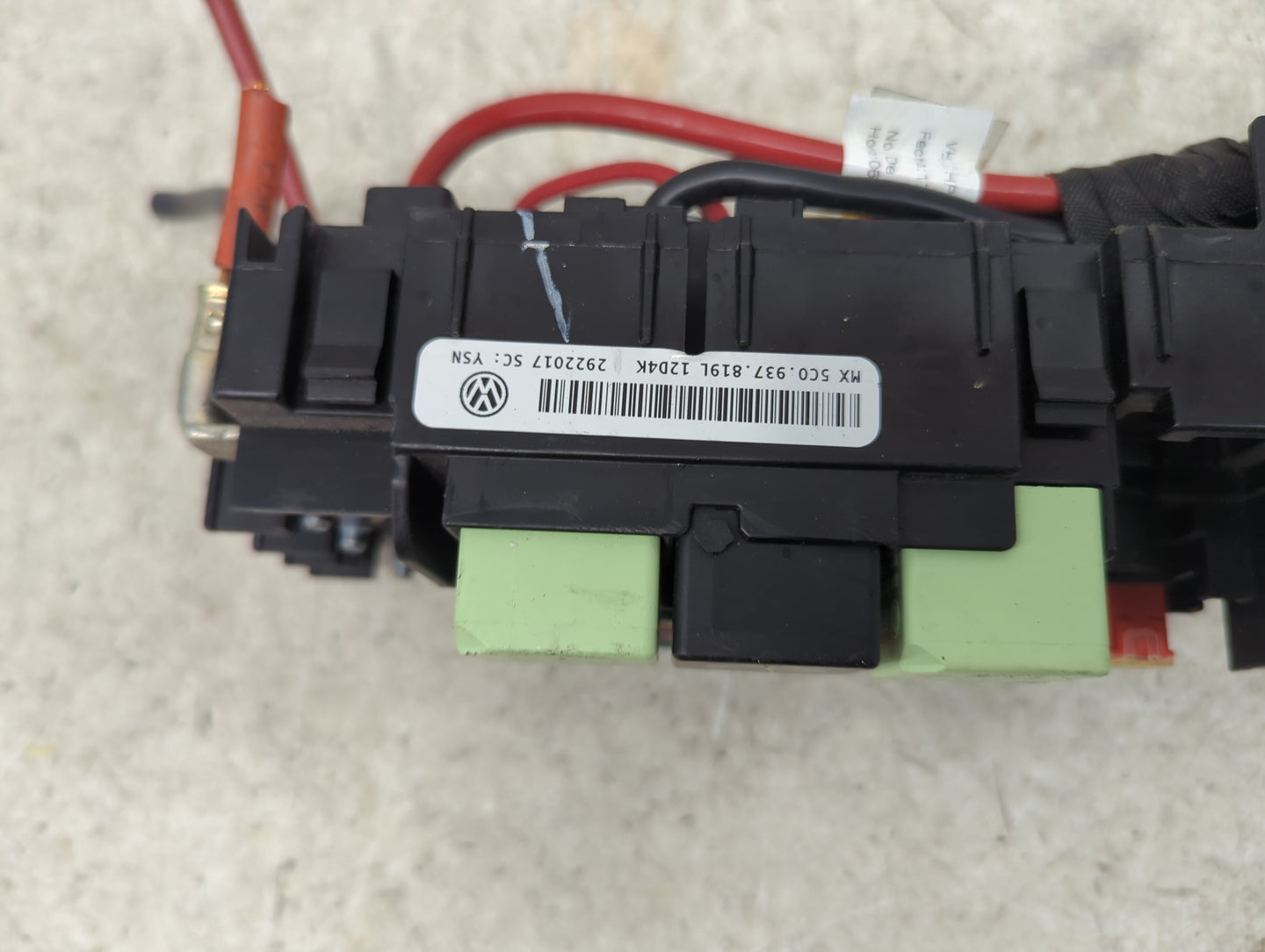 2012-2020 Volkswagen Passat Fusebox Fuse Box Panel Relay Module P/N:5C0937819L Fits OEM Used Auto Parts - Oemusedautoparts1.