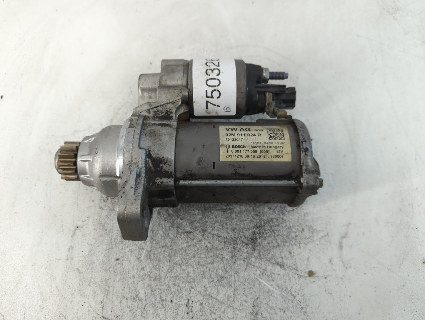 2014-2020 Volkswagen Passat Car Starter Motor Solenoid OEM P/N:28022017 02M 911 024 R Fits OEM Used Auto Parts - Oemusedauto
