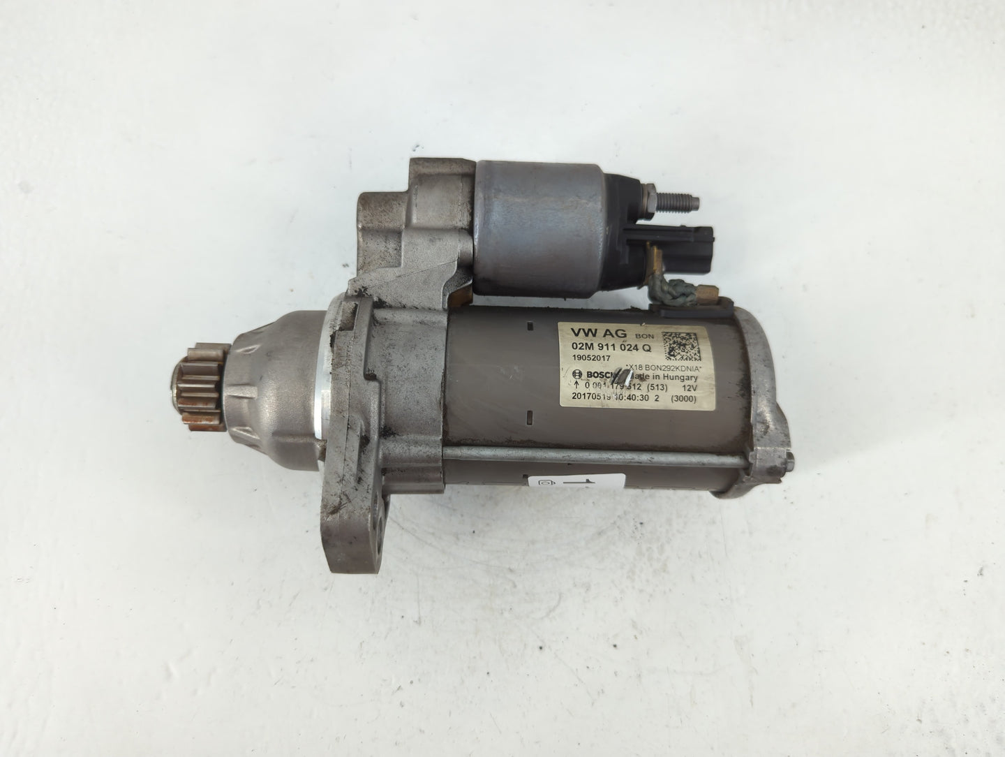 2018-2022 Volkswagen Tiguan Car Starter Motor Solenoid OEM P/N:02M 911 024 Q Fits Fits 2018 2019 2020 2021 2022 OEM Used Aut