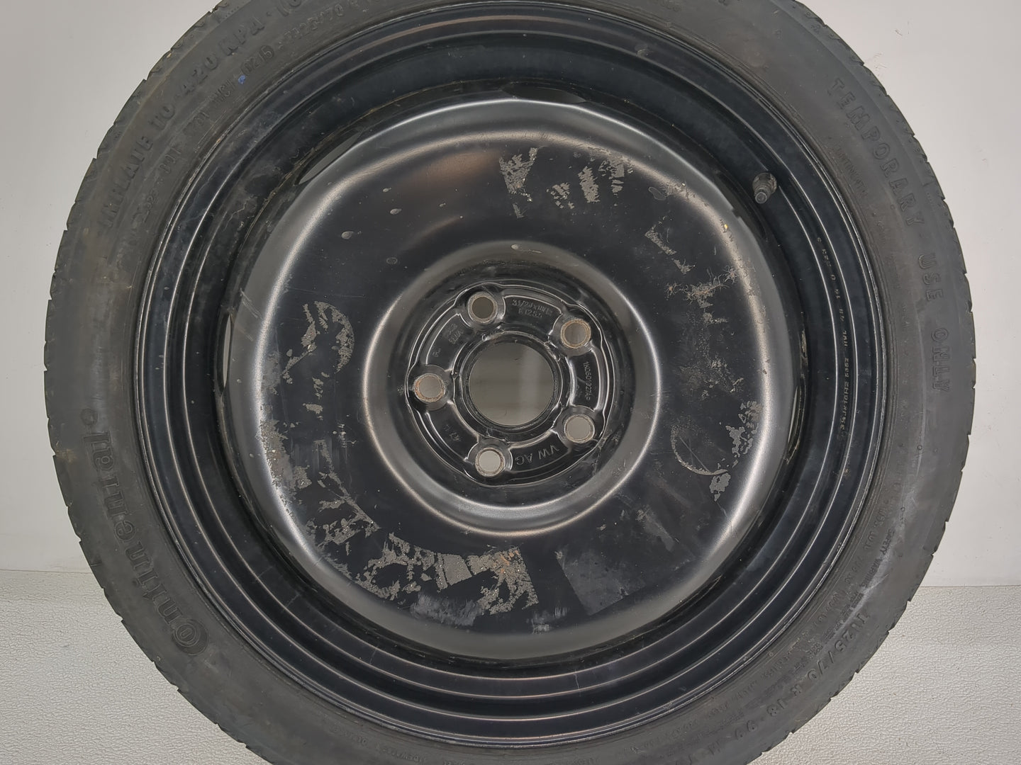 2018 Volkswagen Tiguan Spare Donut Tire Wheel Rim Oem - Oemusedautoparts1.com