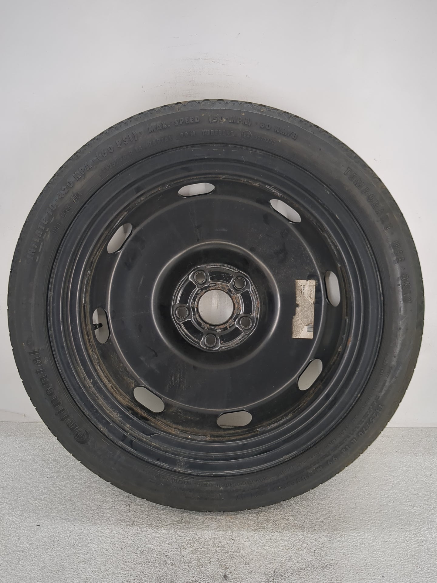 2018 Volkswagen Tiguan Spare Donut Tire Wheel Rim Oem - Oemusedautoparts1.com