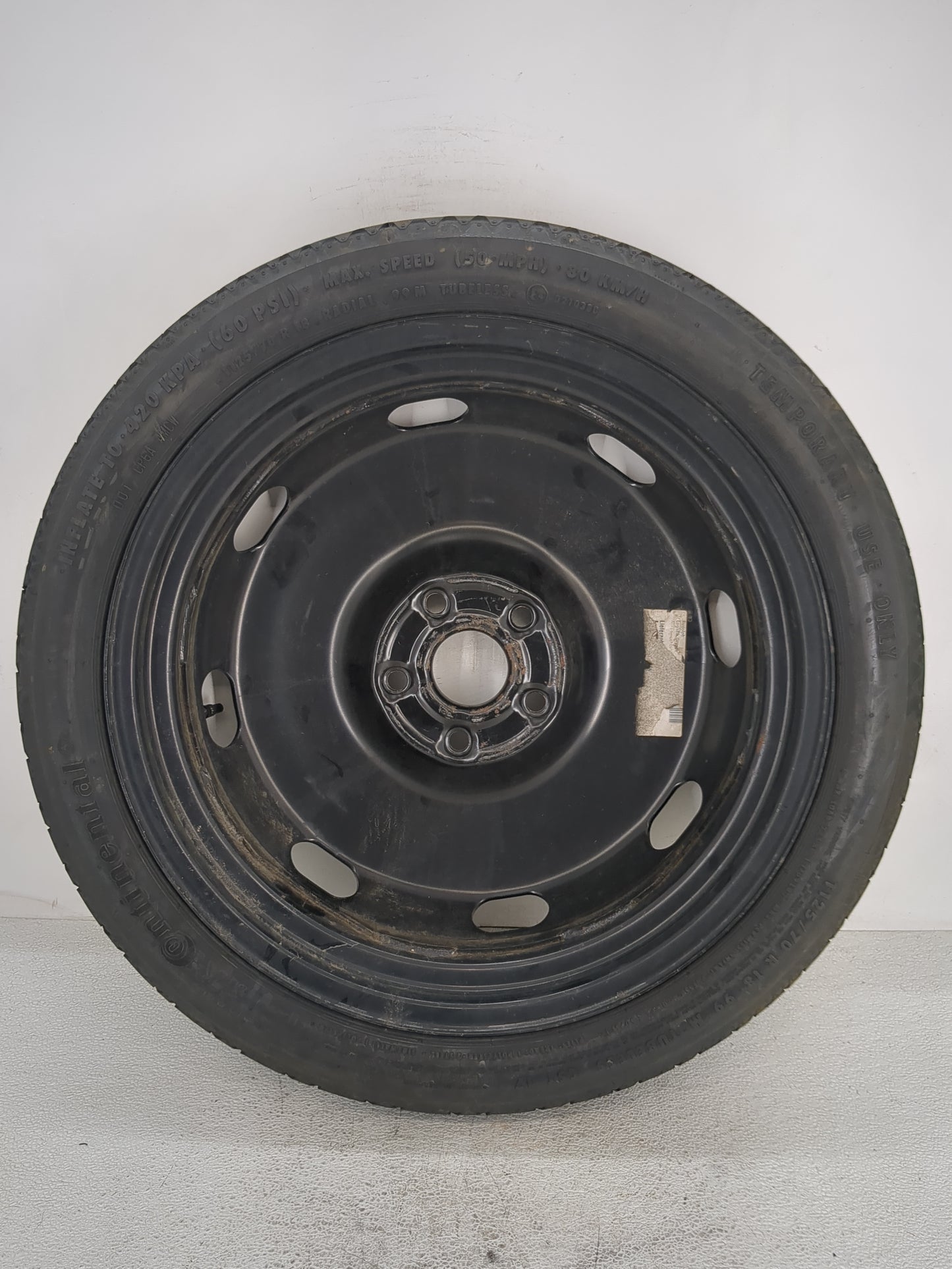 2018 Volkswagen Tiguan Spare Donut Tire Wheel Rim Oem - Oemusedautoparts1.com