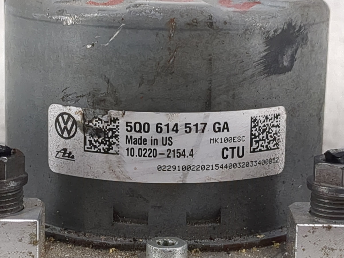 2018-2020 Volkswagen Tiguan Anti-Lock Brake ABS Pump Module Actuator OEM P/N:5Q0614517GA 10.0220-2154.4 Fits Fits 2018 2019 