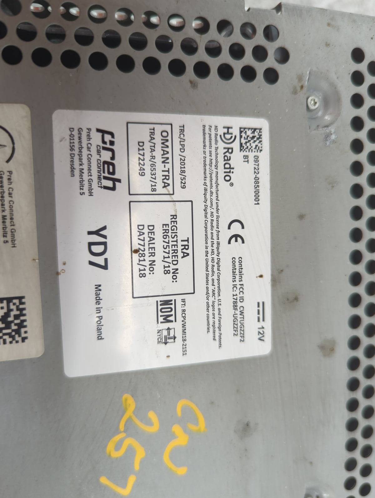 2018-2018 Volkswagen Tiguan Radio Display Info Screen Oem - Oemusedautoparts1.com