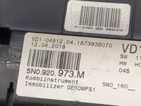 2017-2018 Volkswagen Tiguan Instrument Cluster Speedometer Gauges P/N:5N0.920.973.M 5N0920973M Miles: Fits Fits 2017 2018 OE