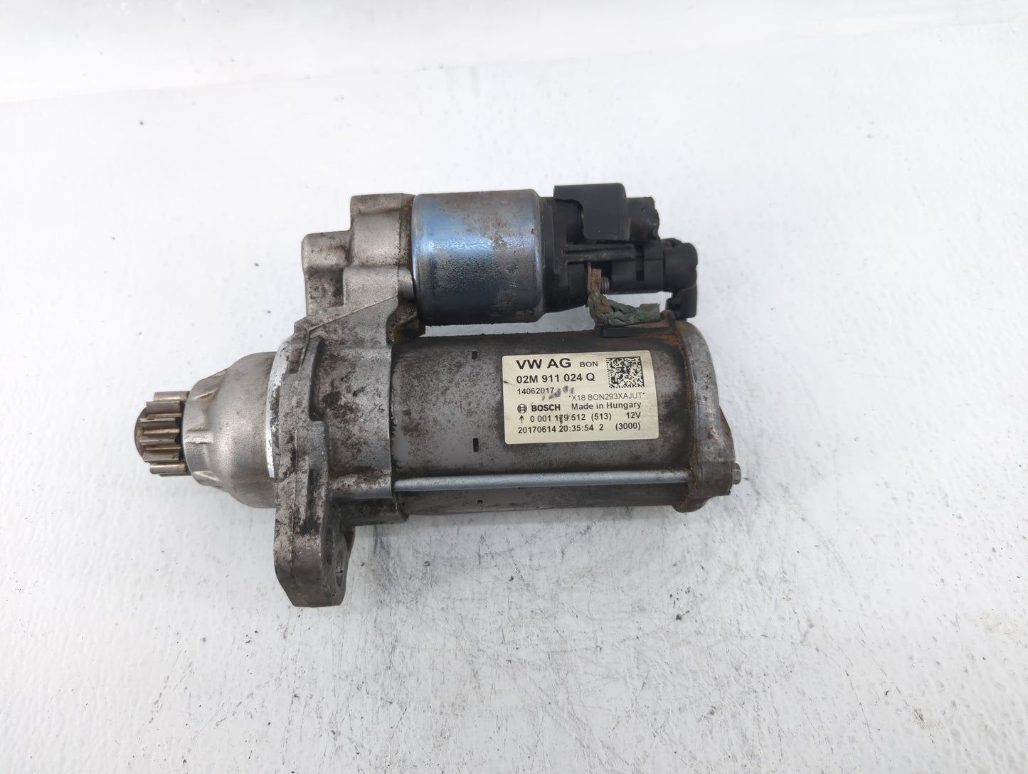 2018-2022 Volkswagen Tiguan Car Starter Motor Solenoid OEM P/N:02M 911 022 F Fits Fits 2018 2019 2020 2021 2022 OEM Used Aut