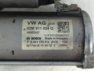 2018-2022 Volkswagen Tiguan Car Starter Motor Solenoid OEM P/N:02M 911 024 Q Fits Fits 2018 2019 2020 2021 2022 OEM Used Auto Parts