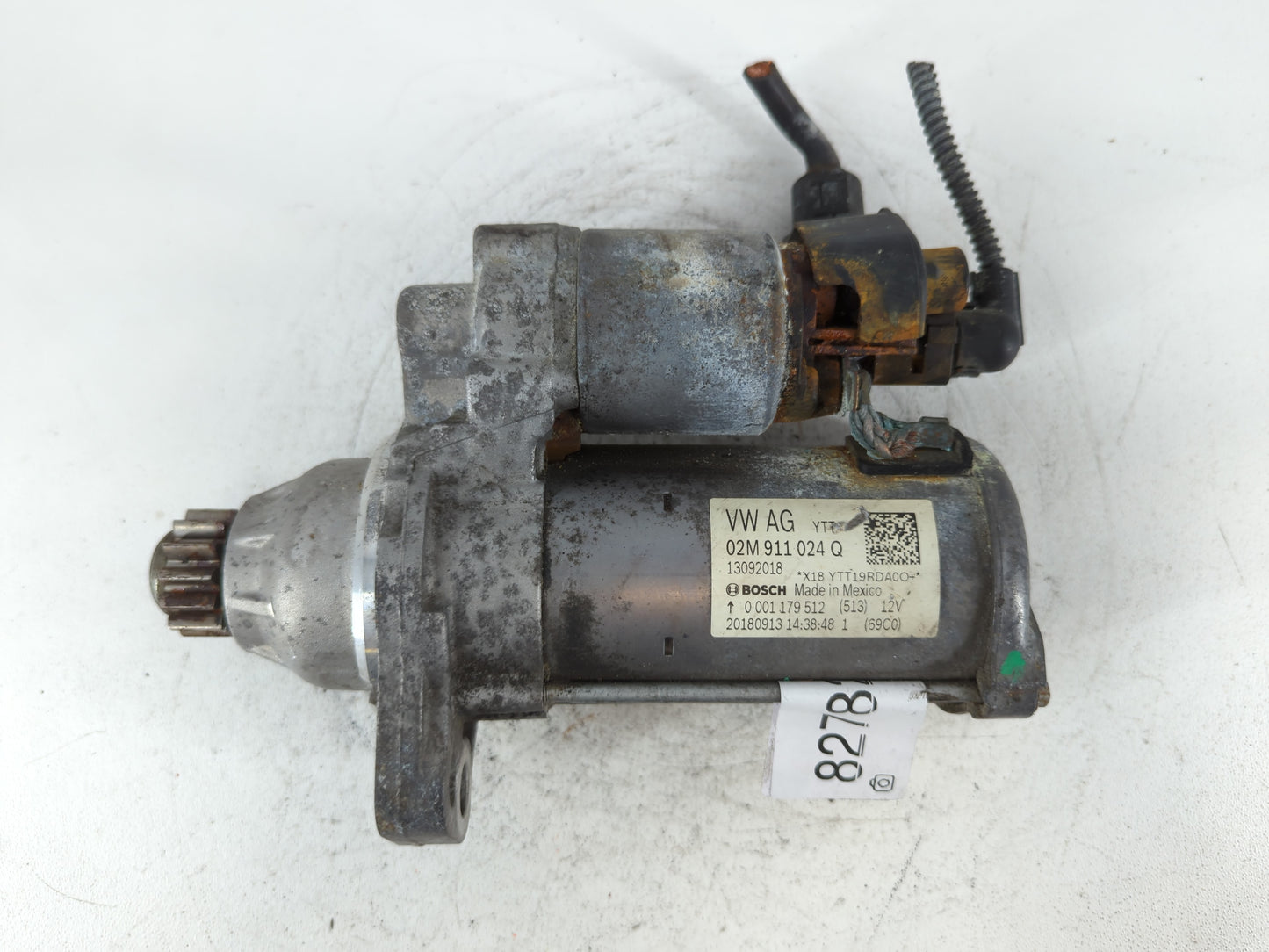 2018-2022 Volkswagen Tiguan Car Starter Motor Solenoid OEM P/N:02M 911 024 Q Fits Fits 2018 2019 2020 2021 2022 OEM Used Aut