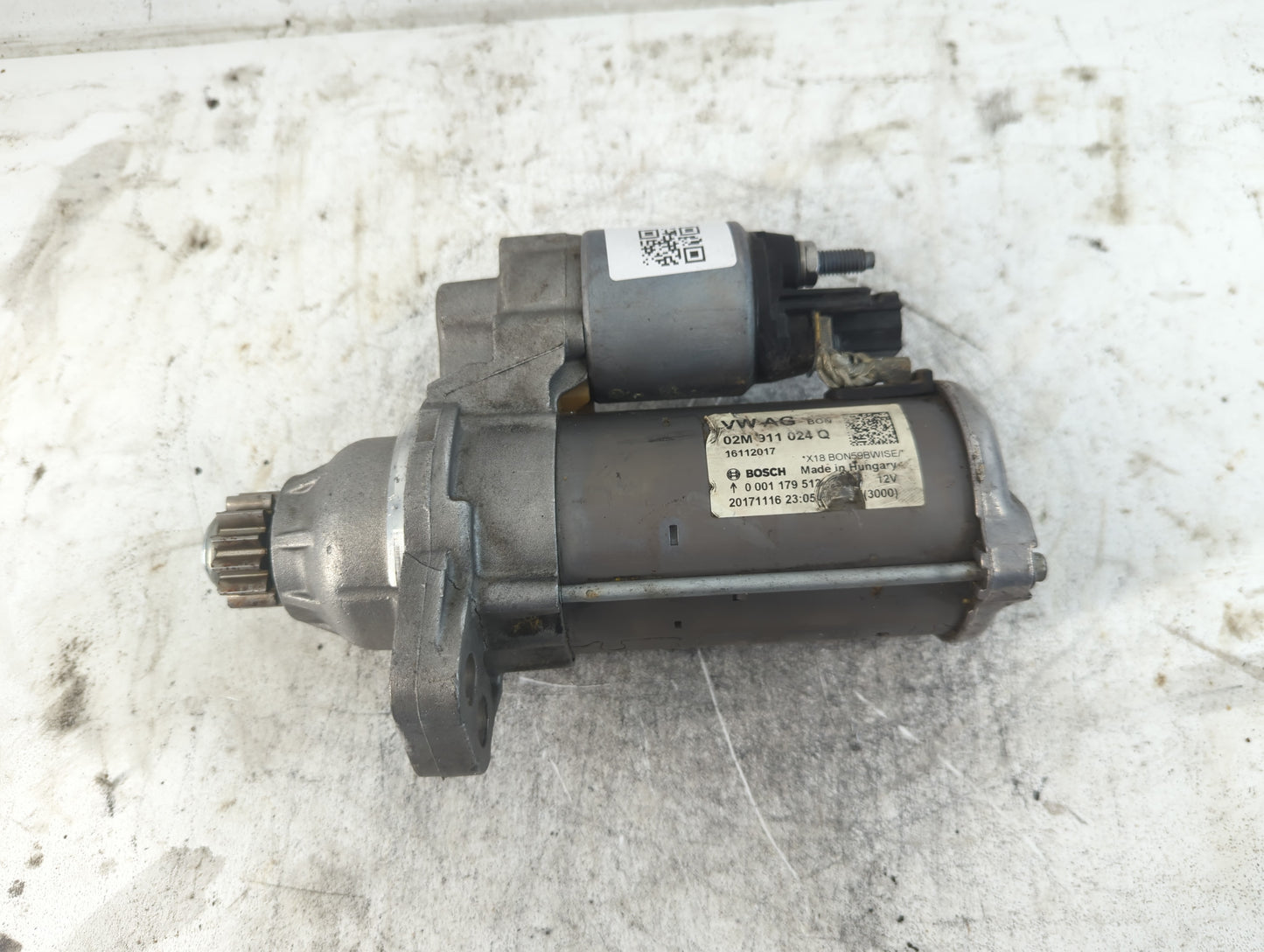 2018 Volkswagen Tiguan Car Starter Motor Solenoid OEM P/N:02M 911 024 Q Fits Fits 2012 2013 2014 2015 2016 OEM Used Auto Par