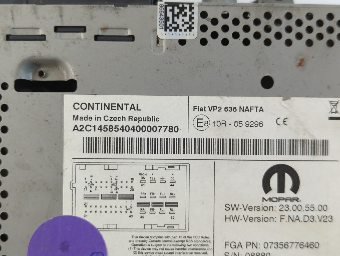 2018 Volvo Procity Radio AM FM Cd Player Receiver Replacement P/N:E8 10R -05 9296 Fits OEM Used Auto Parts - Oemusedautopart
