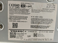 2018 Volvo S90 Radio AM FM Cd Player Receiver Replacement P/N:32218444 Fits OEM Used Auto Parts - Oemusedautoparts1.com