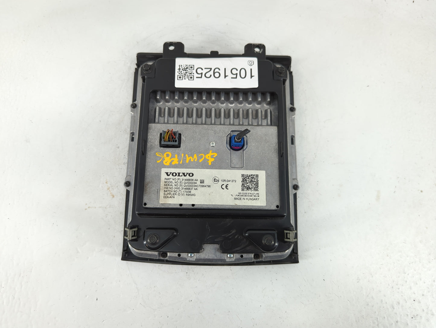 2018-2018 Volvo Xc60 Information Display Screen - Oemusedautoparts1.com