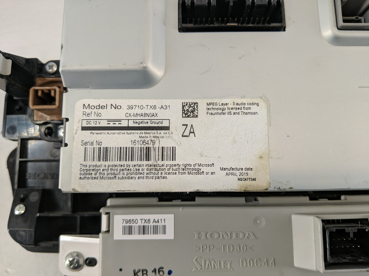 2019-2022 Acura Ilx Information Display Screen - Oemusedautoparts1.com