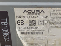 2019-2022 Acura Ilx Radio AM FM Cd Player Receiver Replacement P/N:39100-TX6-A910-M1 Fits Fits 2019 2020 2021 2022 OEM Used 