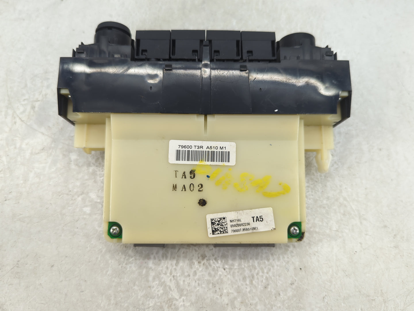 2019-2022 Acura Ilx Climate Control Module Temperature AC/Heater Replacement P/N:79600T3RA510M1 Fits Fits 2019 2020 2021 202