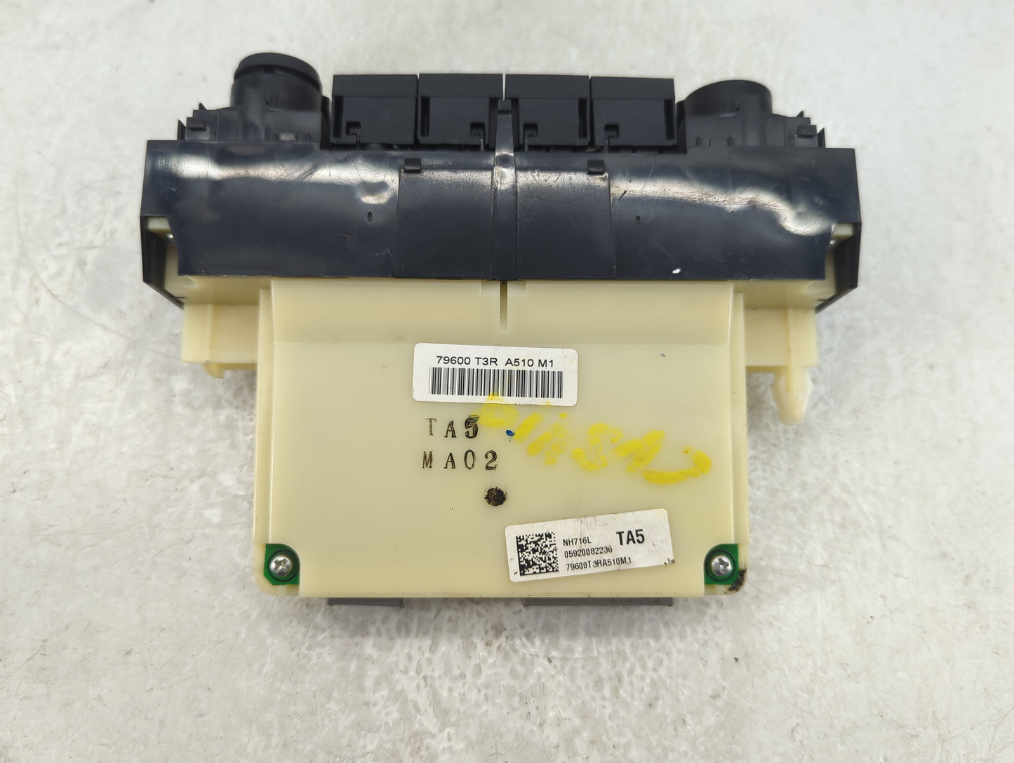 2019-2022 Acura Ilx Climate Control Module Temperature AC/Heater Replacement P/N:79600T3RA510M1 Fits Fits 2019 2020 2021 202