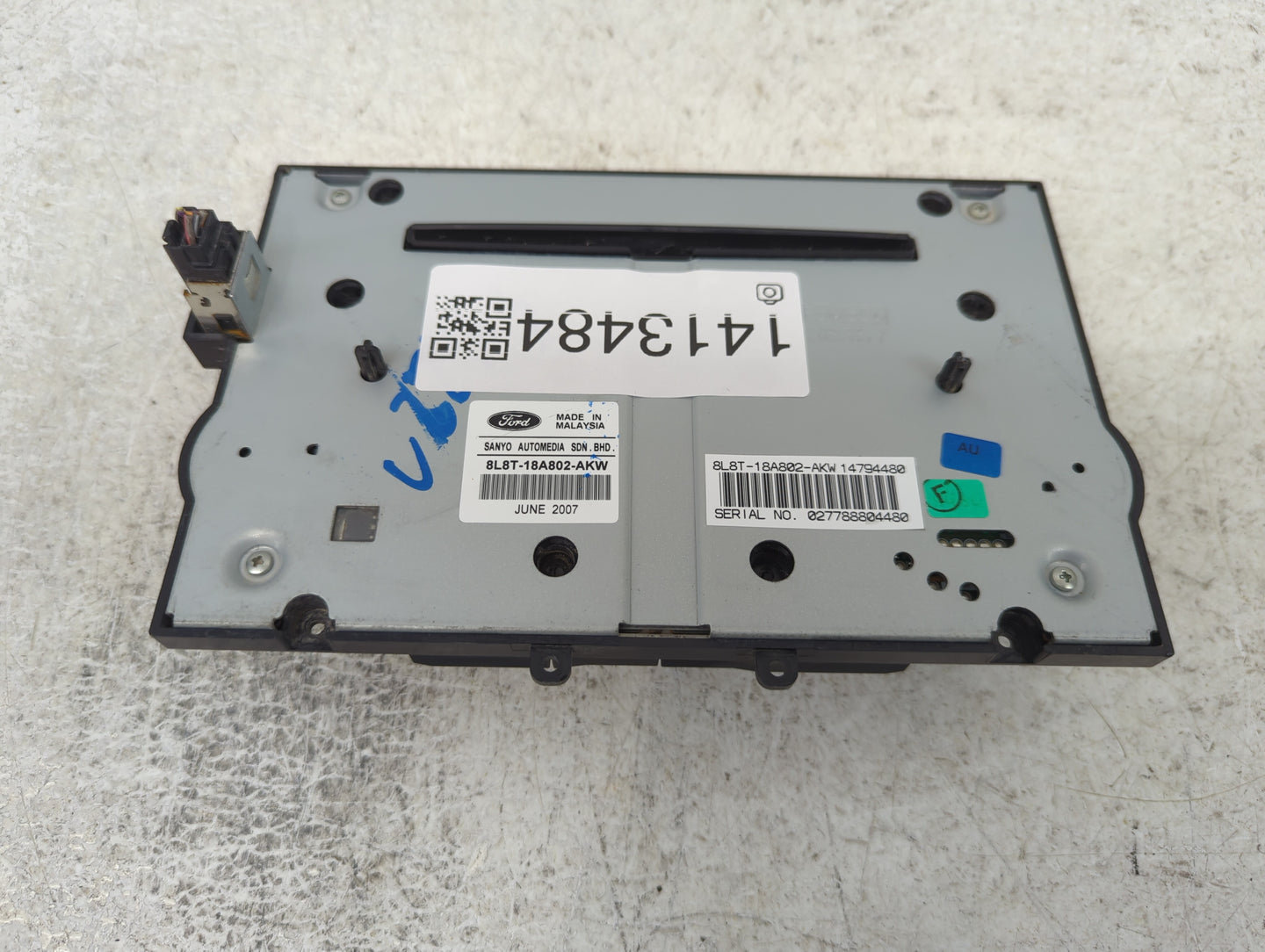 2019-2020 Acura Tlx Radio AM FM Cd Player Receiver Replacement P/N:8L8T-18A802-AKW Fits Fits 2019 2020 OEM Used Auto Parts -