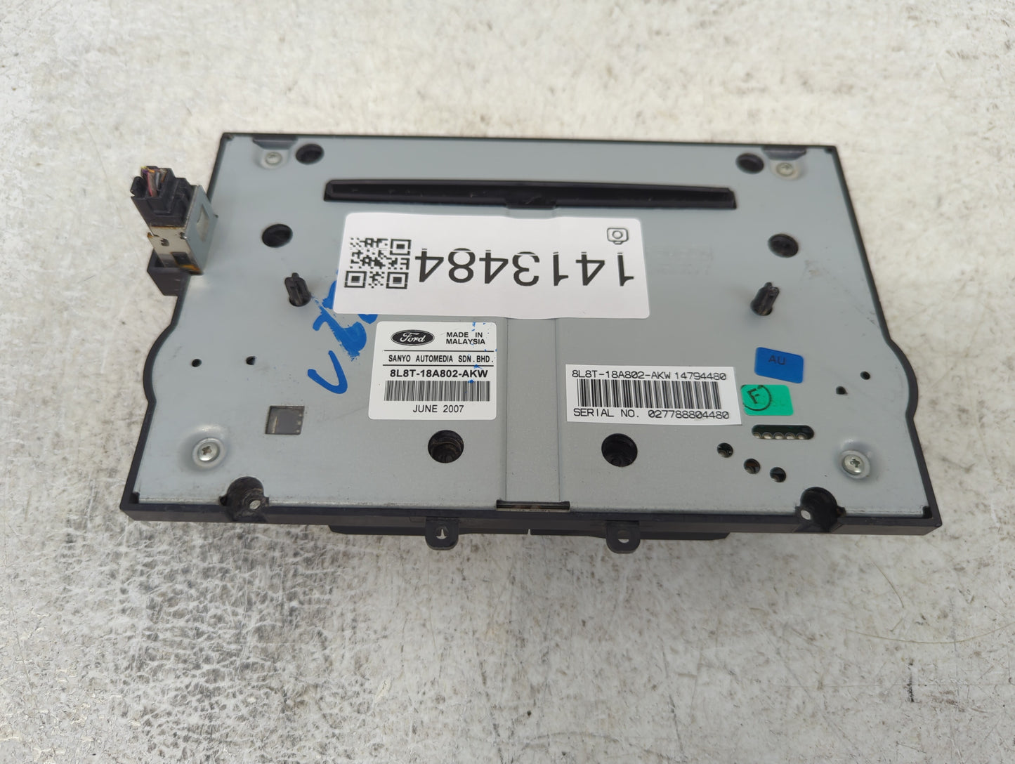 2019-2020 Acura Tlx Radio AM FM Cd Player Receiver Replacement P/N:8L8T-18A802-AKW Fits Fits 2019 2020 OEM Used Auto Parts -