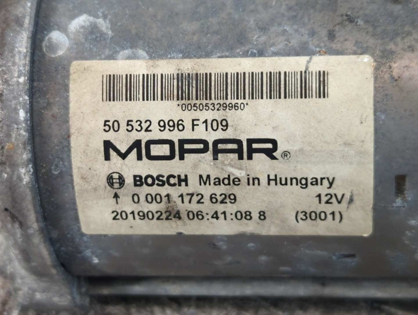 2019 Alfa Romeo Stelvio Car Starter Motor Solenoid OEM P/N:50 532 996 Fits Fits 2017 OEM Used Auto Parts - Oemusedautoparts1