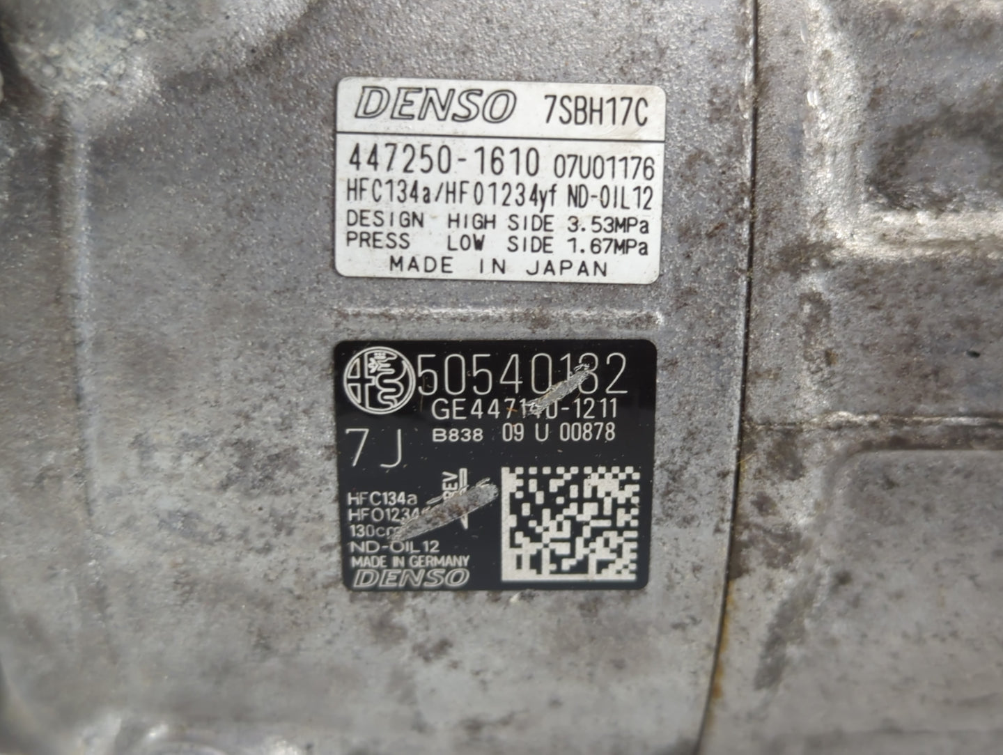 2019 Alfa Romeo Stelvio Air Conditioning A/c Ac Compressor Oem - Oemusedautoparts1.com