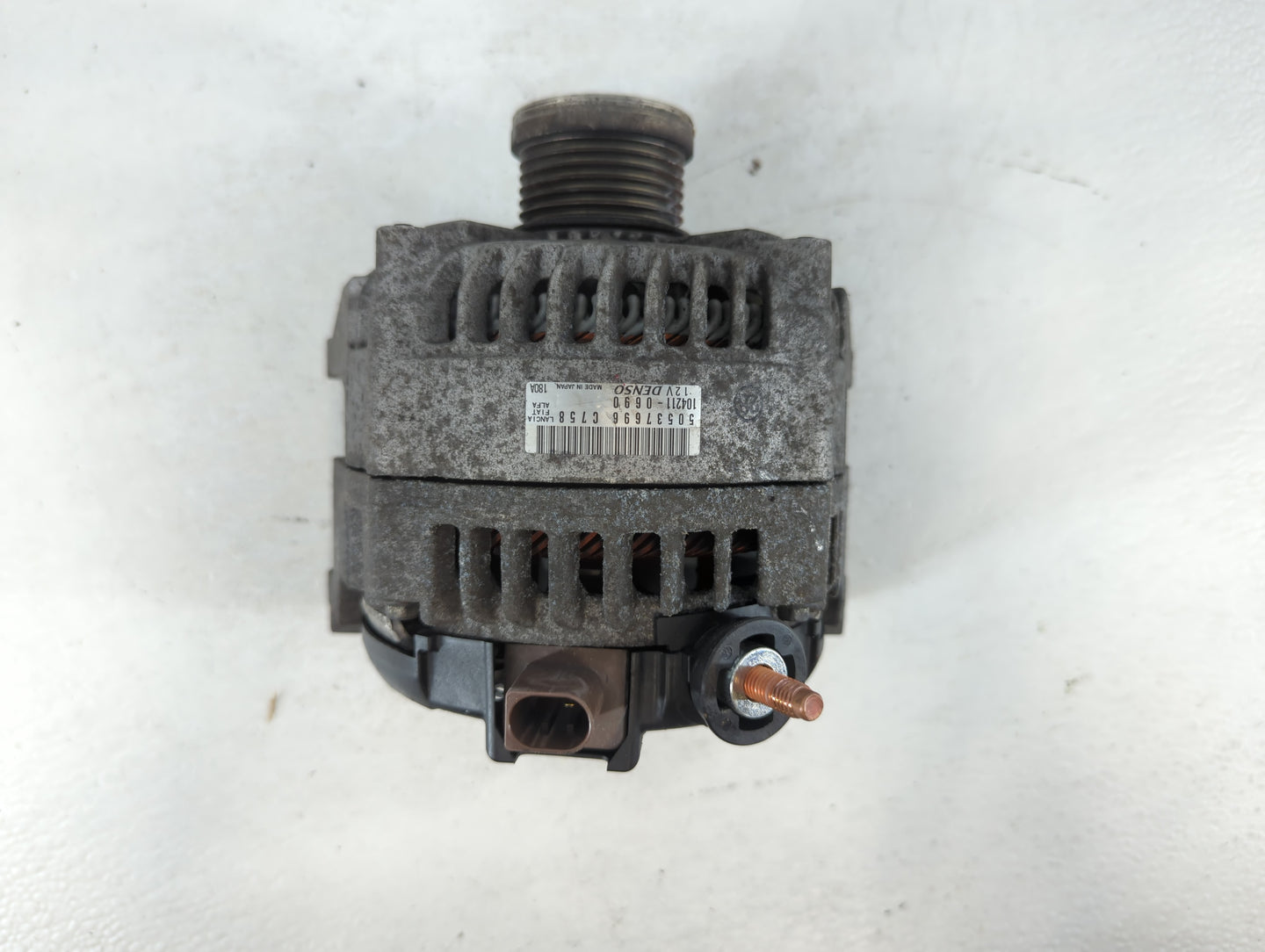 2019 Alfa Romeo Stelvio Alternator Replacement Generator Charging Assembly Engine OEM P/N:104211-0690 50537696 Fits Fits 201