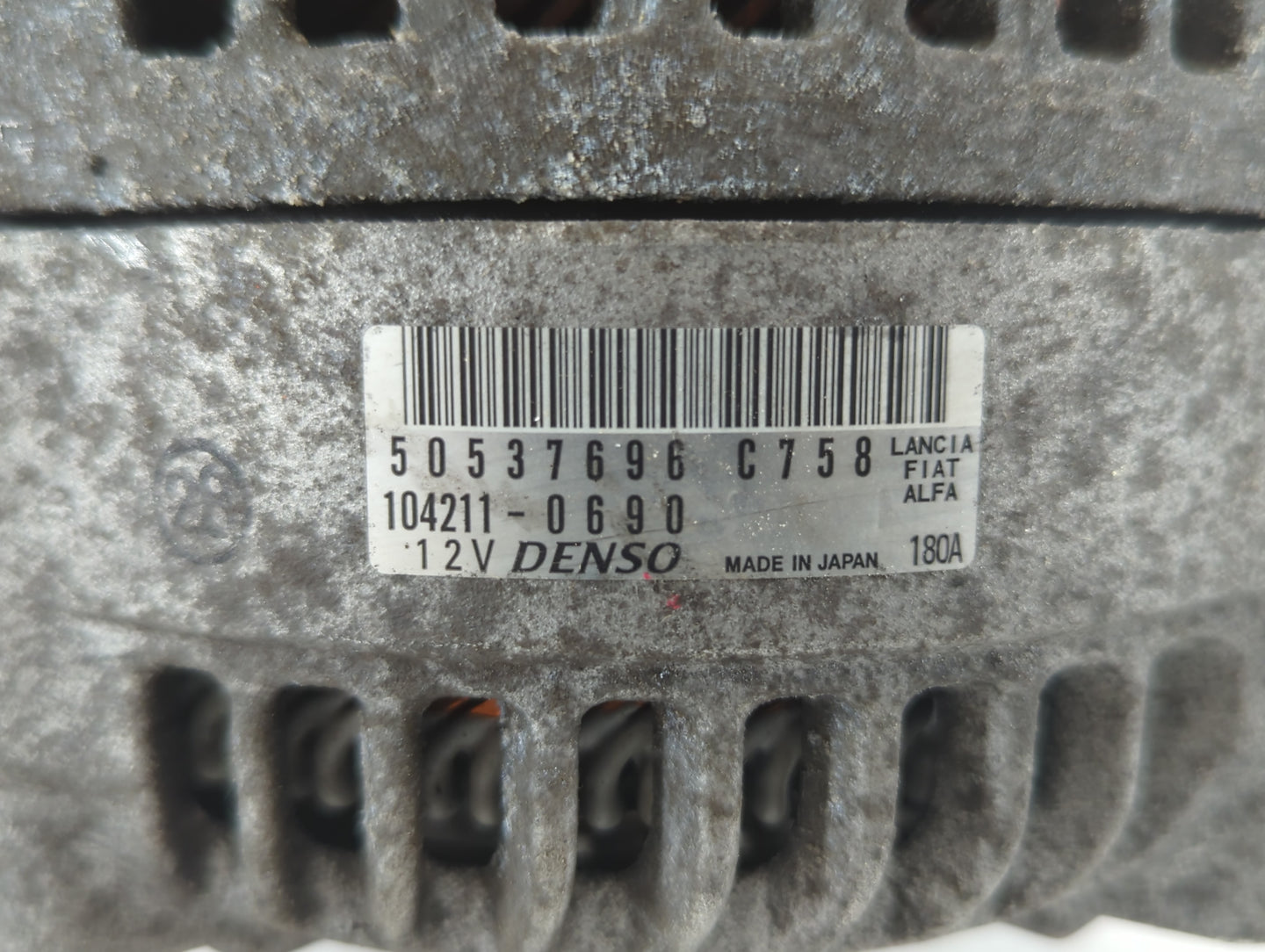 2019 Alfa Romeo Stelvio Alternator Replacement Generator Charging Assembly Engine OEM P/N:104211-0690 50537696 Fits Fits 201