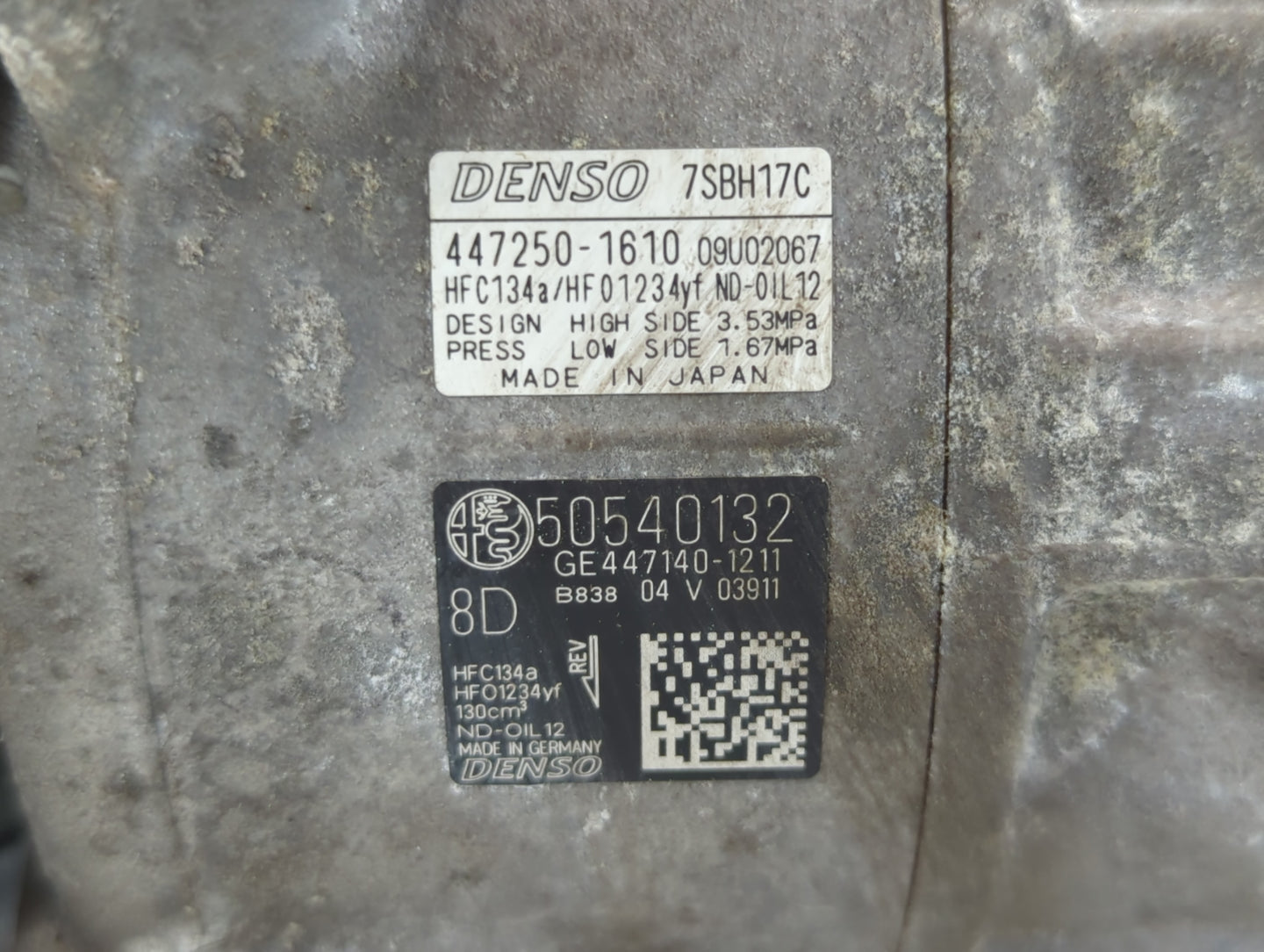 2019 Alfa Romeo Stelvio Air Conditioning A/c Ac Compressor Oem - Oemusedautoparts1.com