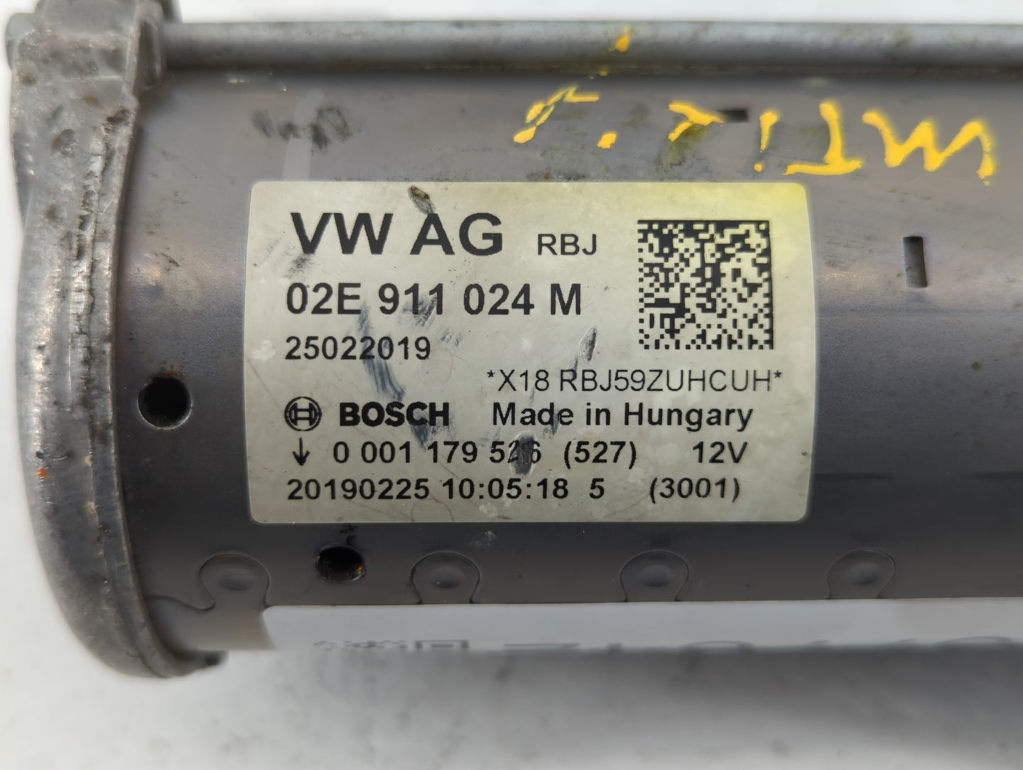 2017-2018 Audi A3 Car Starter Motor Solenoid OEM P/N:02E 911 024 M Fits Fits 2017 2018 2019 OEM Used Auto Parts - Oemusedaut