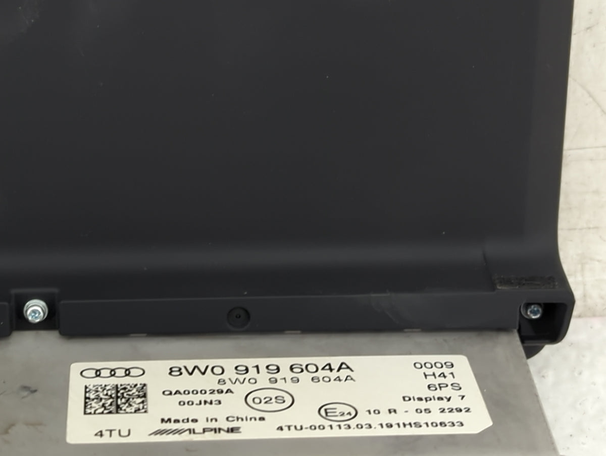 2017-2019 Audi A4 Information Radio Display Screen - Oemusedautoparts1.com