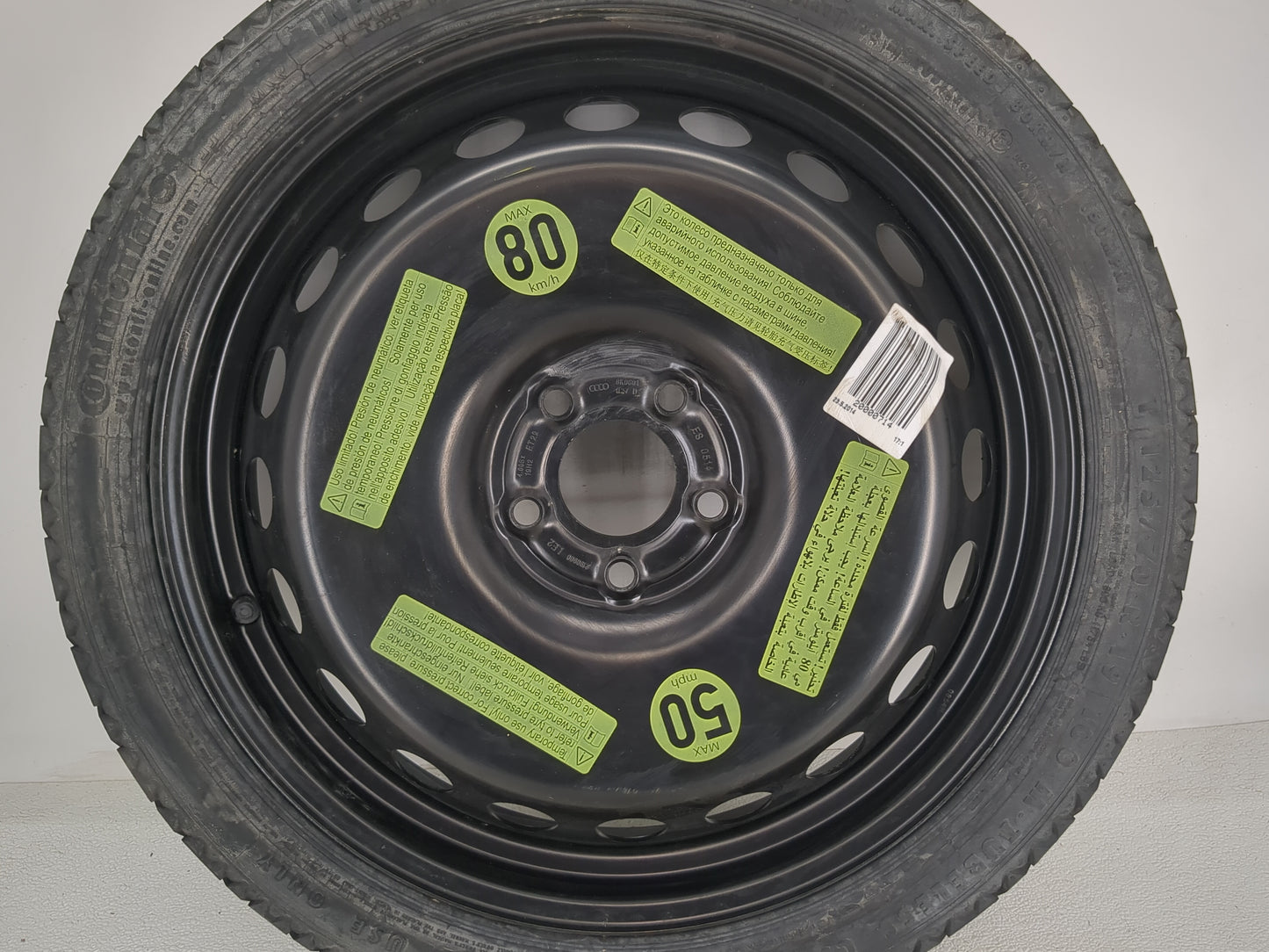 2019-2022 Audi A4 Spare Donut Tire Wheel Rim Oem - Oemusedautoparts1.com