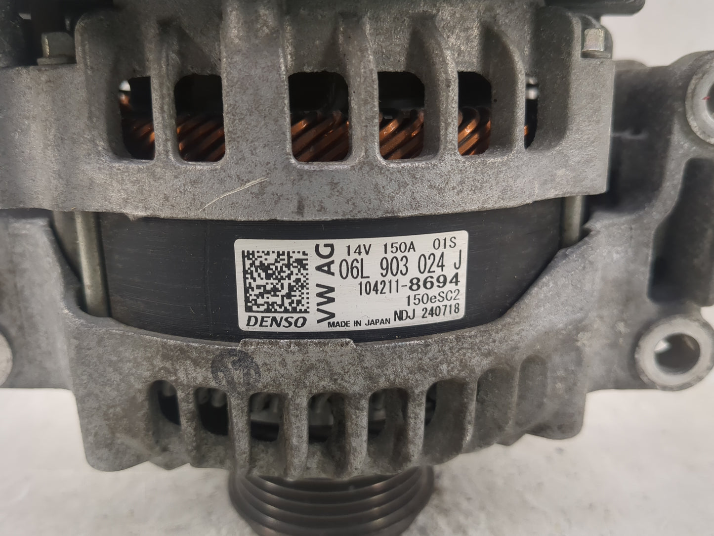 2018 Audi A5 Alternator Replacement Generator Charging Assembly Engine OEM P/N:104211-8694 06L903024J Fits OEM Used Auto Par