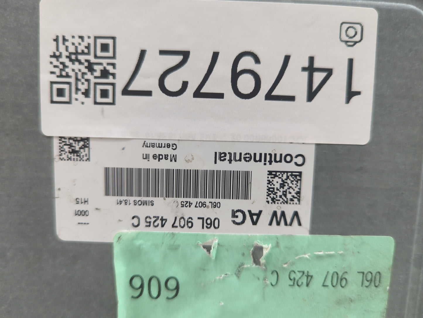 2019 Audi A5 PCM Engine Control Computer ECU ECM PCU OEM P/N:06L907425C SIMOS18.41 Fits OEM Used Auto Parts - Oemusedautopar