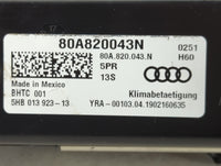 2018-2020 Audi Q5 Climate Control Module Temperature AC/Heater Replacement P/N:80A820043N Fits Fits 2017 2018 2019 2020 OEM 