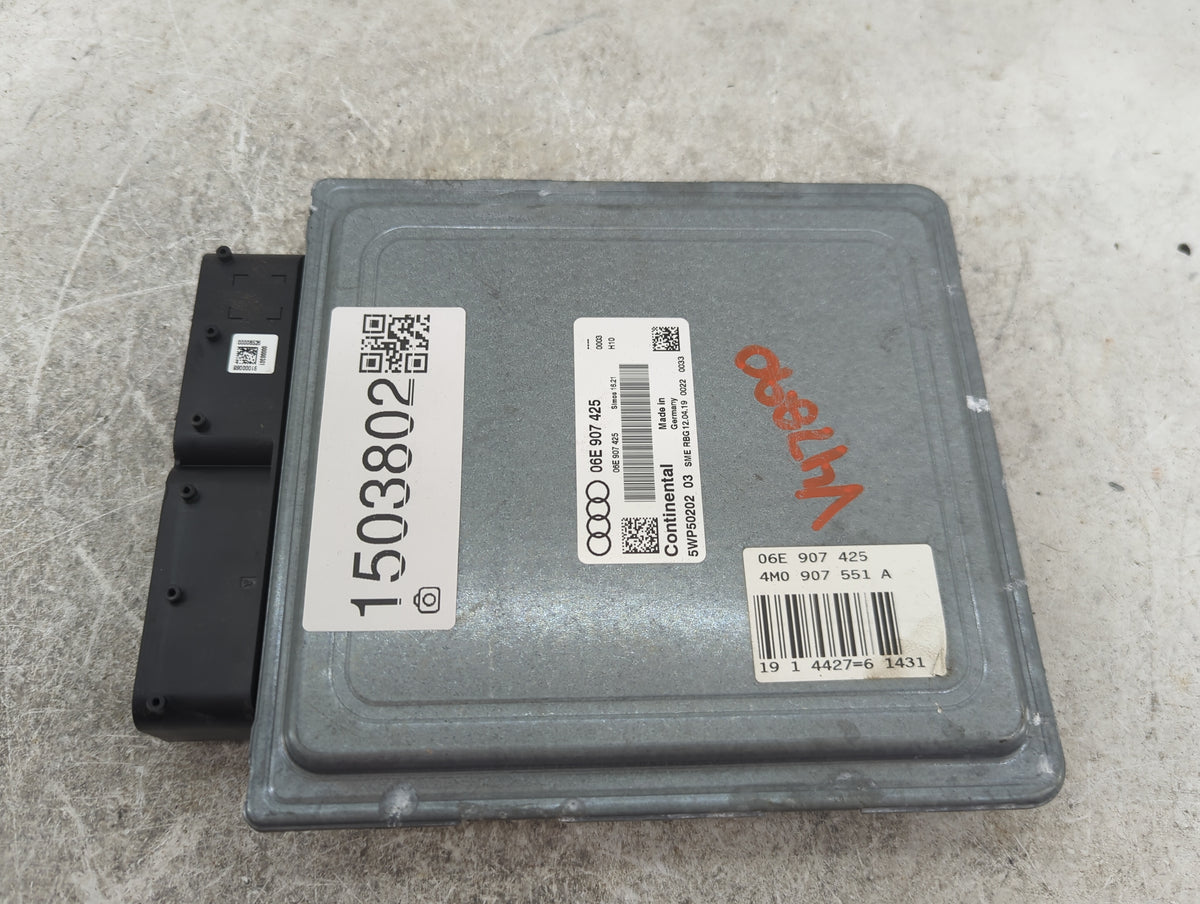 2017-2019 Audi Q7 PCM Engine Control Computer ECU ECM PCU OEM P/N:06E907425 4M0907551A, 5WP50202 Fits 2017 2018 2019 OEM Use