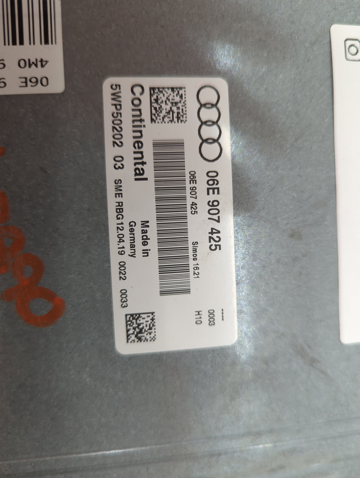 2017-2019 Audi Q7 PCM Engine Control Computer ECU ECM PCU OEM P/N:06E907425 4M0907551A, 5WP50202 Fits 2017 2018 2019 OEM Use