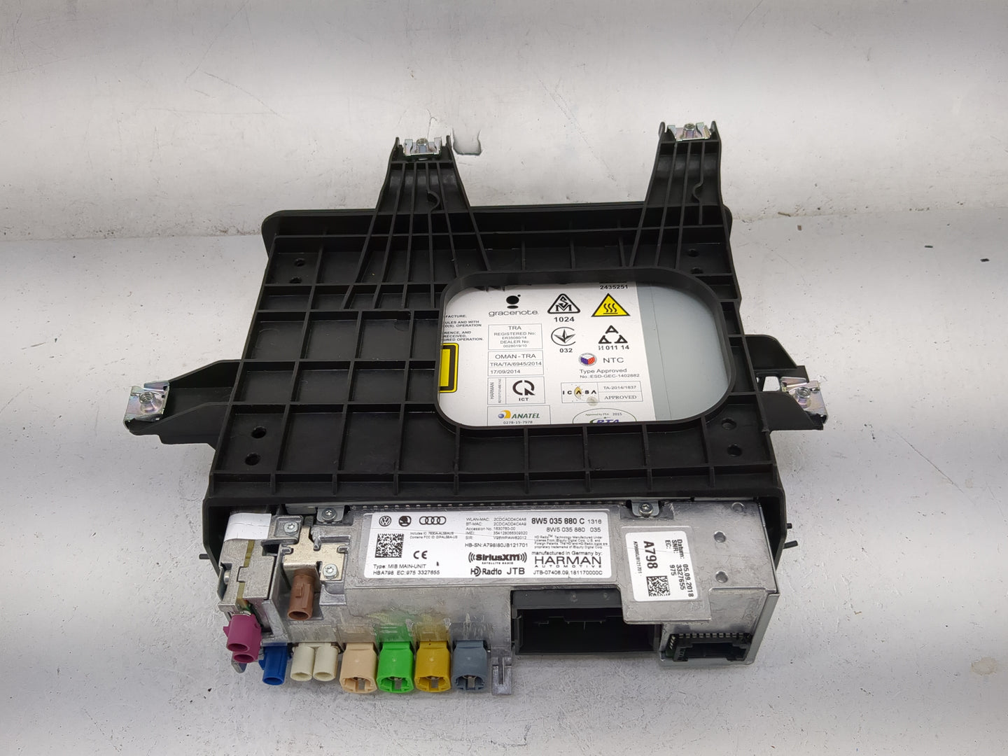 2019 Audi S4 Radio AM FM Cd Player Receiver Replacement P/N:8W5 035 880 C 8W5 035 880, A798I80JB121701 Fits Fits 2018 OEM Us