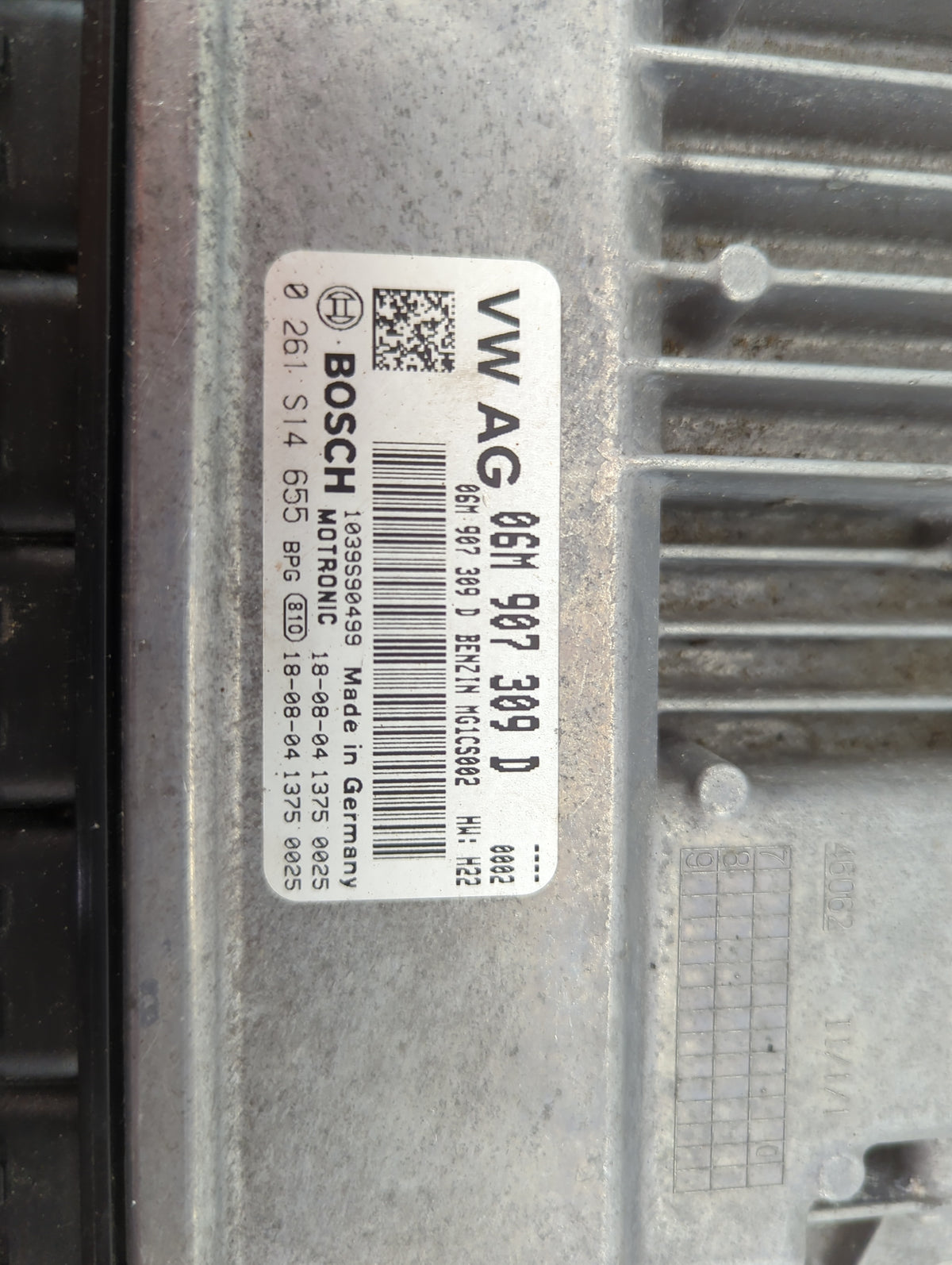 2019 Audi S4 PCM Engine Control Computer ECU ECM PCU OEM P/N:06M907309D 0261S14655, 8W0907559L, 1039S90499 Fits OEM Used Aut